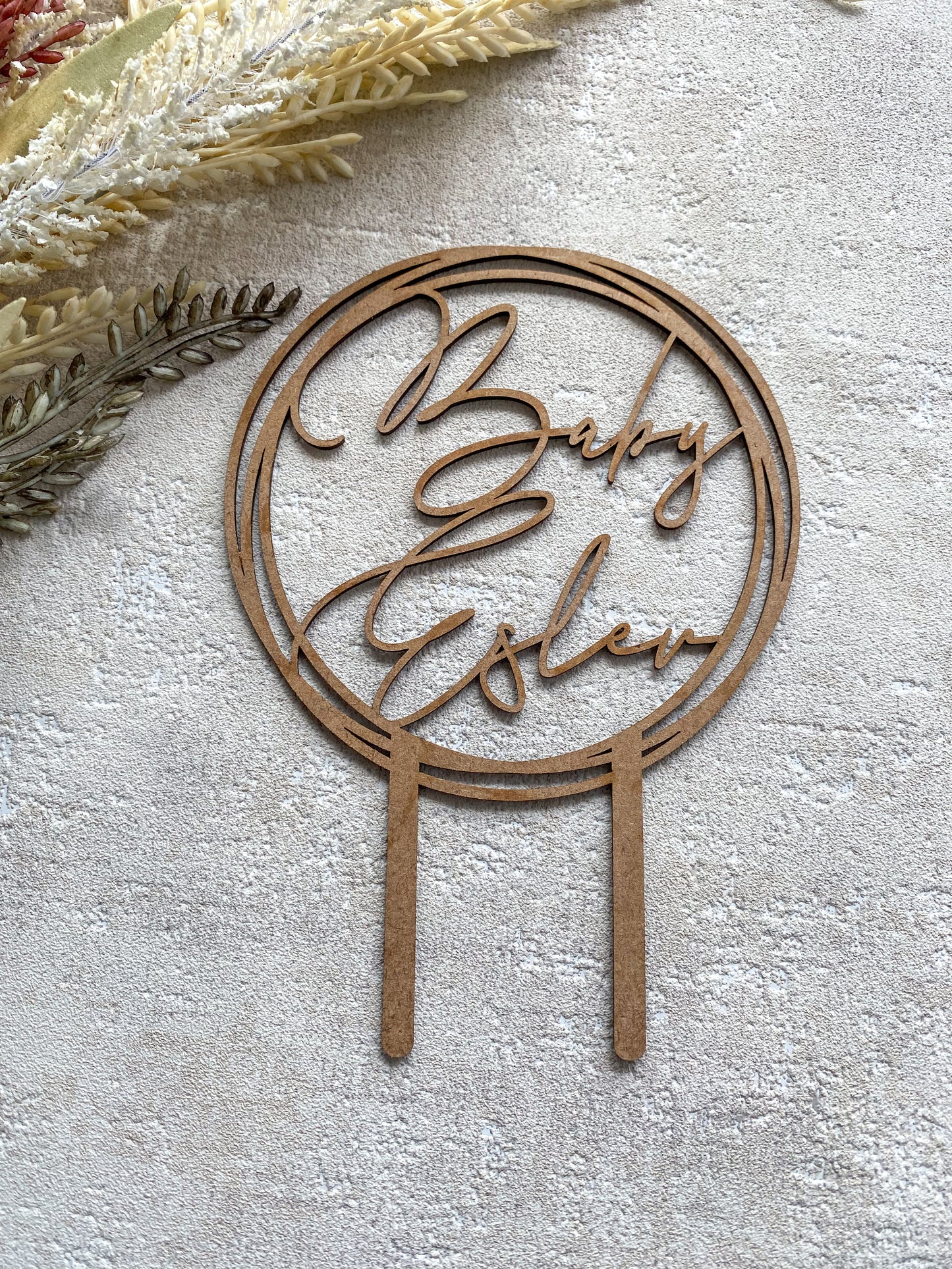 Baby shower cake | Hey Baby | Baby Cake | Baby shower decor | Baby shower party | Party decor | Cake topper | Baby Surname Cake | Oh Baby