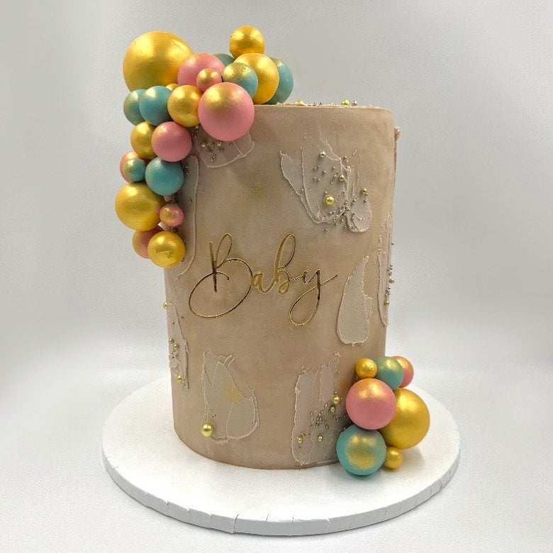 Gold Baby Cake Charm